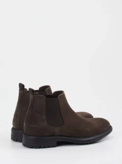 Konstantin Starke – Chelsea Boots aus Veloursleder braun