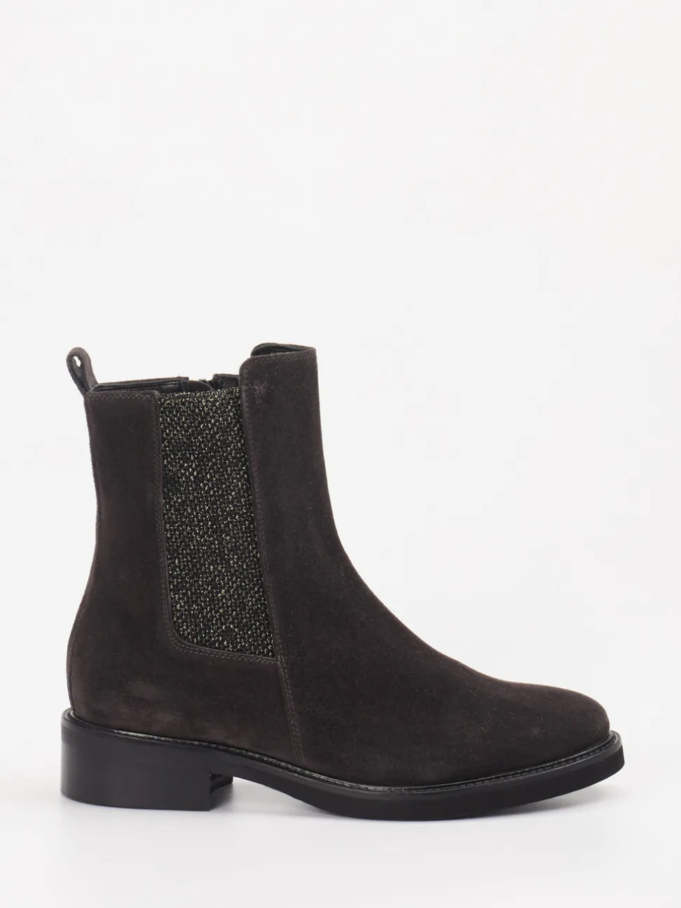 Konstantin Starke – Chelsea Boots aus Veloursleder Dunkelbraun