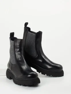 Konstantin Starke – Chelsea Boots aus Känguruleder schwarz