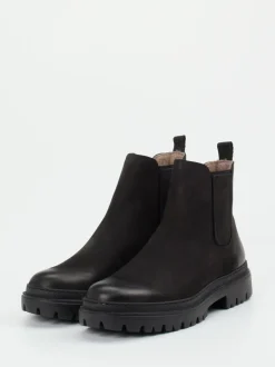 Konstantin Starke – Chelsea Boots aus Nubukleder Schwarz