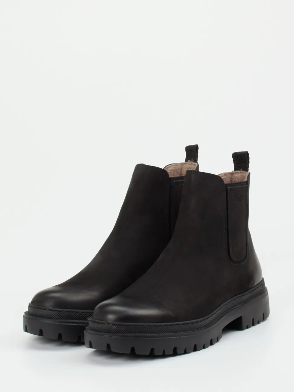 Konstantin Starke – Chelsea Boots aus Nubukleder Schwarz