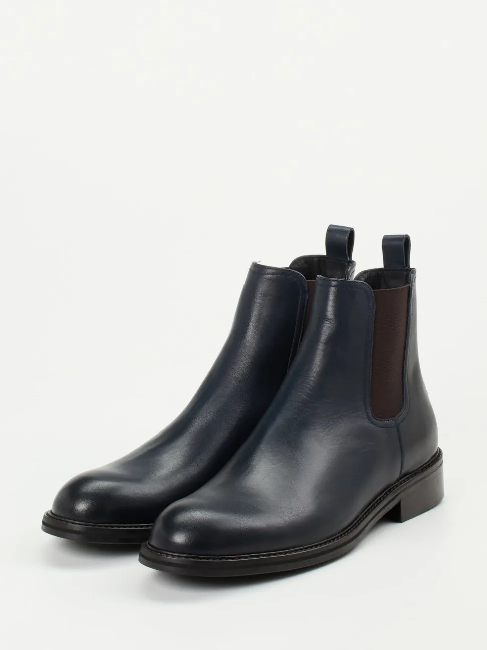 Konstantin Starke – Chelsea Boots aus Kalbleder Blau