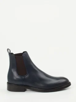 Konstantin Starke – Chelsea Boots aus Kalbleder Blau
