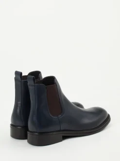 Konstantin Starke – Chelsea Boots aus Kalbleder Blau