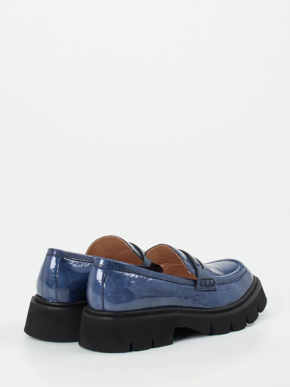 Konstantin Starke – Chunky Loafer aus Lackleder blau