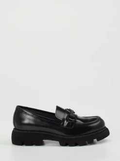 Konstantin Starke – Chunky-Loafer aus Hochglanzleder schwarz