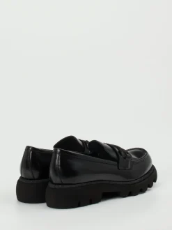 Konstantin Starke – Chunky-Loafer aus Hochglanzleder schwarz