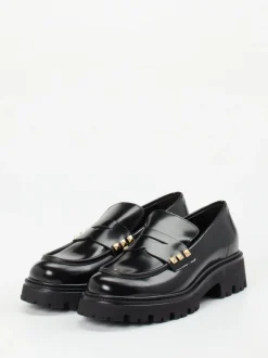 Konstantin Starke – Chunky Loafer aus Hochglanzleder Schwarz