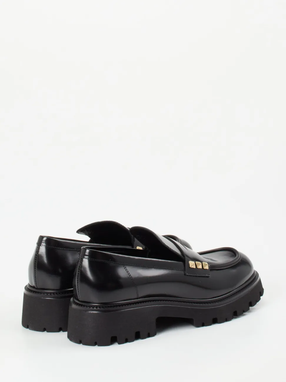 Konstantin Starke – Chunky Loafer aus Hochglanzleder Schwarz