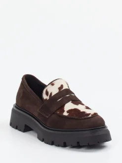 Konstantin Starke – Chunky Loafer aus Veloursleder braun