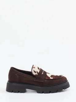 Konstantin Starke – Chunky Loafer aus Veloursleder braun