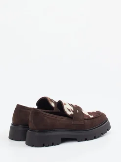 Konstantin Starke – Chunky Loafer aus Veloursleder braun