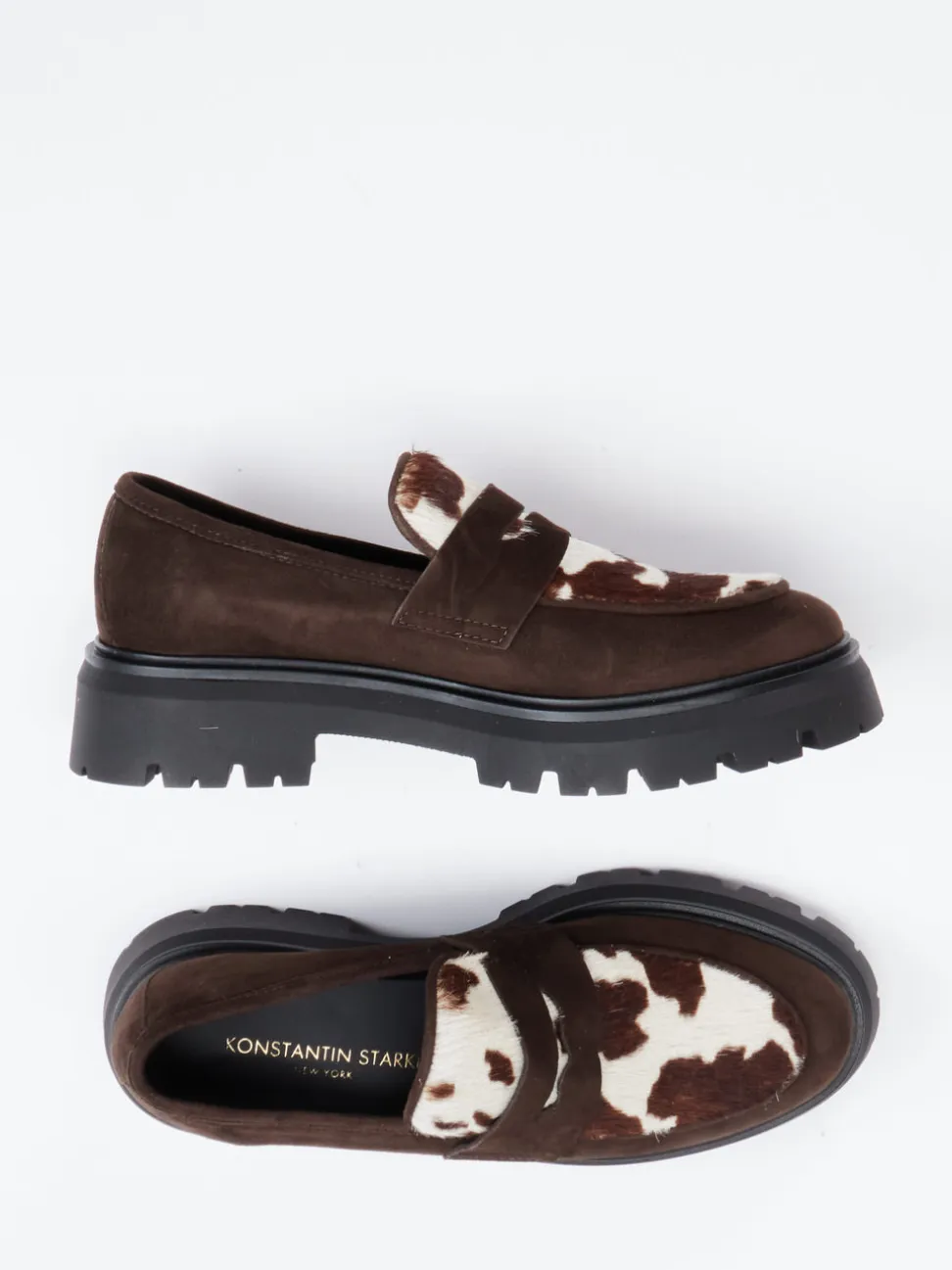 Konstantin Starke – Chunky Loafer aus Veloursleder braun