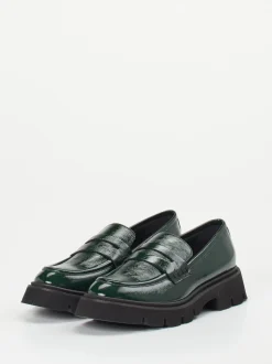 Konstantin Starke – Chunky Loafer aus Lackleder grün