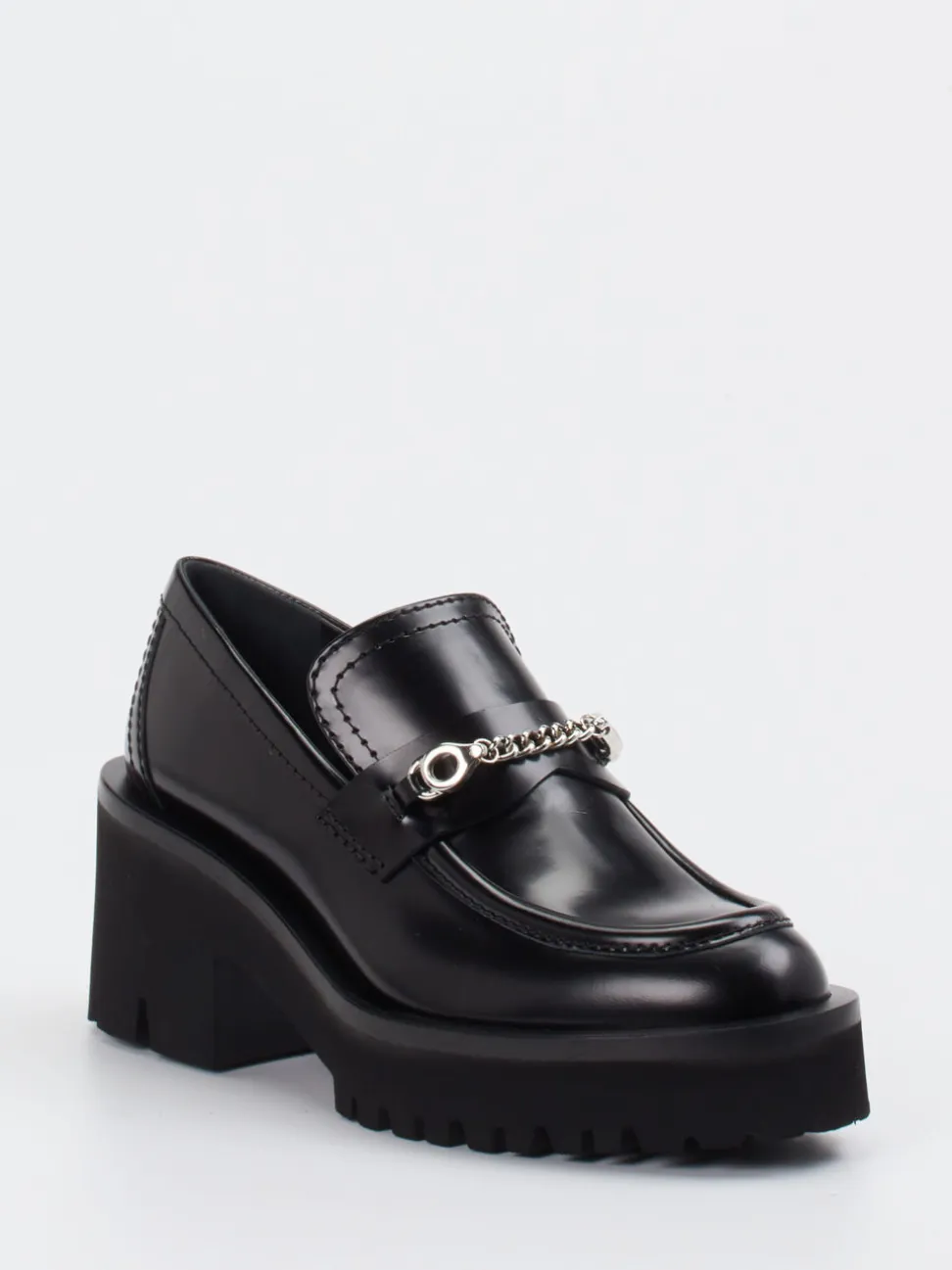 Konstantin Starke – Chunky Loafer aus Hochglanzleder Schwarz