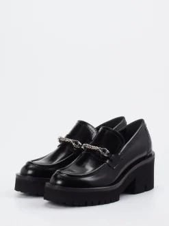 Konstantin Starke – Chunky Loafer aus Hochglanzleder Schwarz