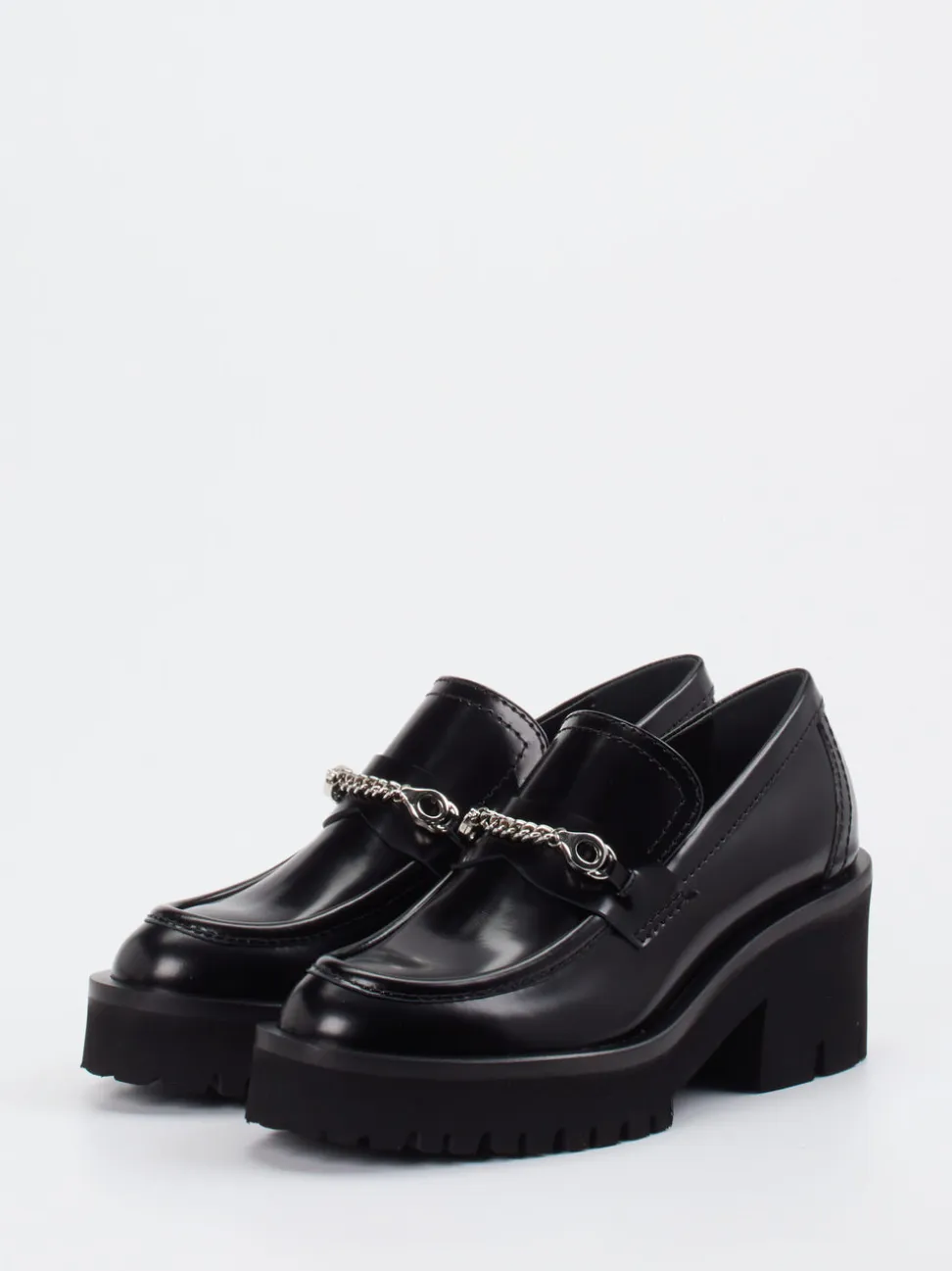 Konstantin Starke – Chunky Loafer aus Hochglanzleder Schwarz