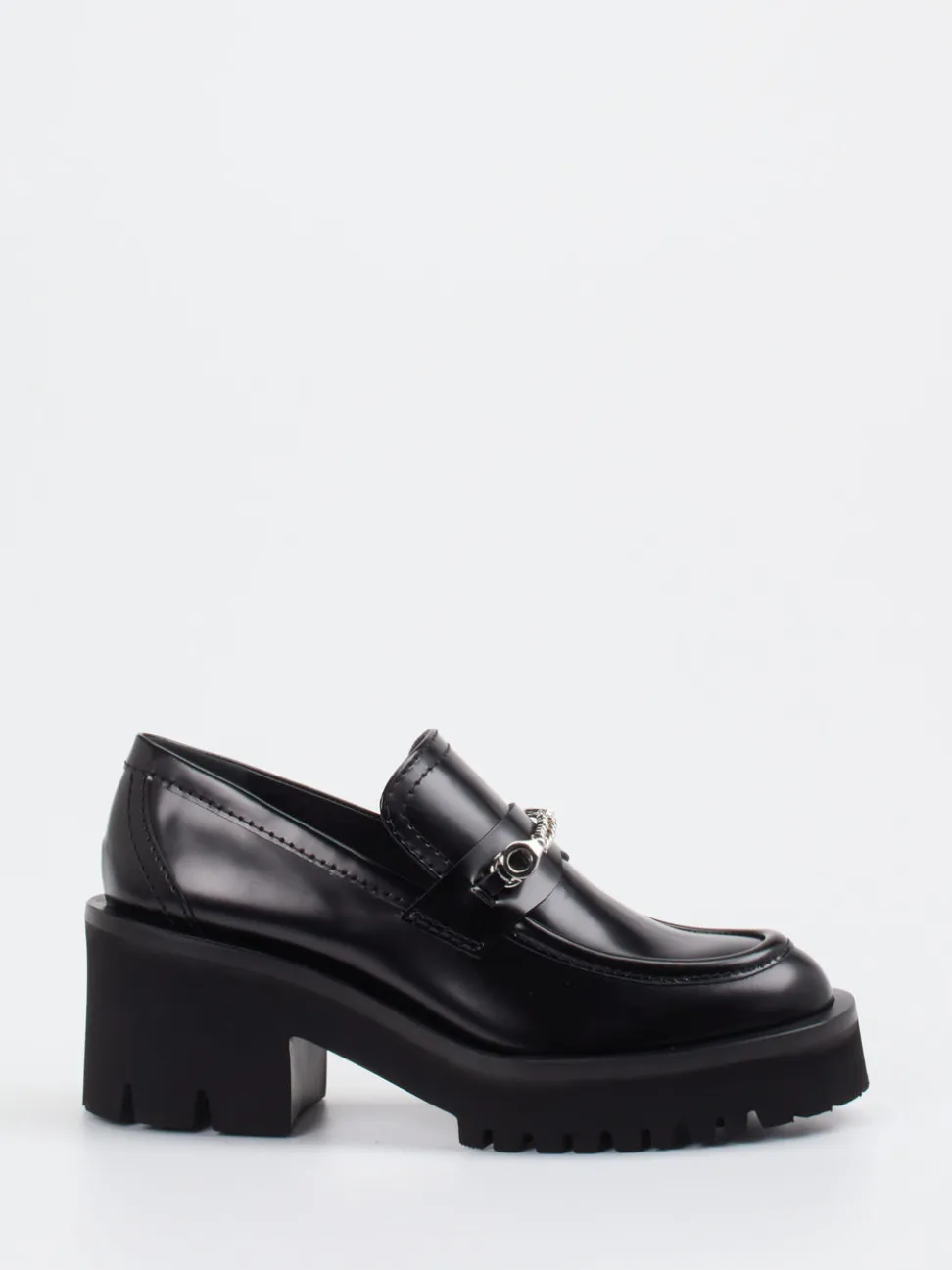 Konstantin Starke – Chunky Loafer aus Hochglanzleder Schwarz