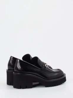 Konstantin Starke – Chunky Loafer aus Hochglanzleder Schwarz