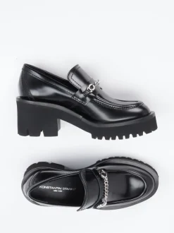 Konstantin Starke – Chunky Loafer aus Hochglanzleder Schwarz