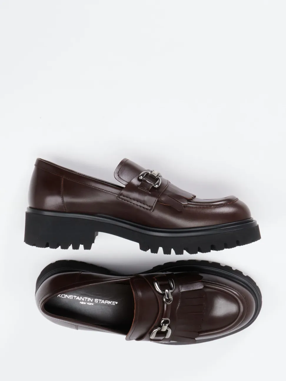 Konstantin Starke – Chunky Loafer aus Kalbleder Dunkelbraun