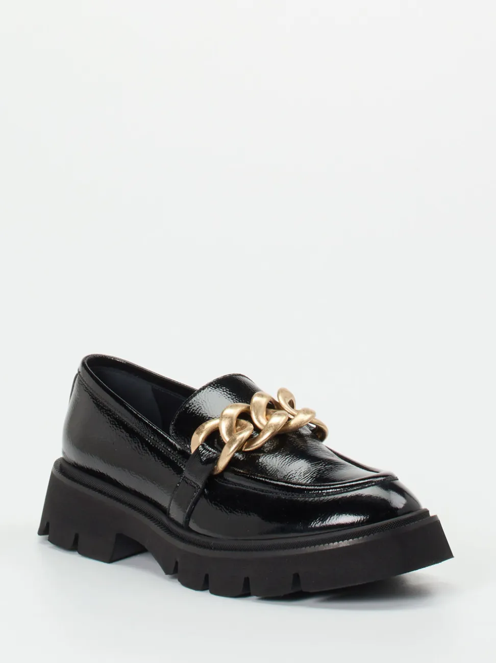 Konstantin Starke – Chunky Loafer aus Lackleder Schwarz