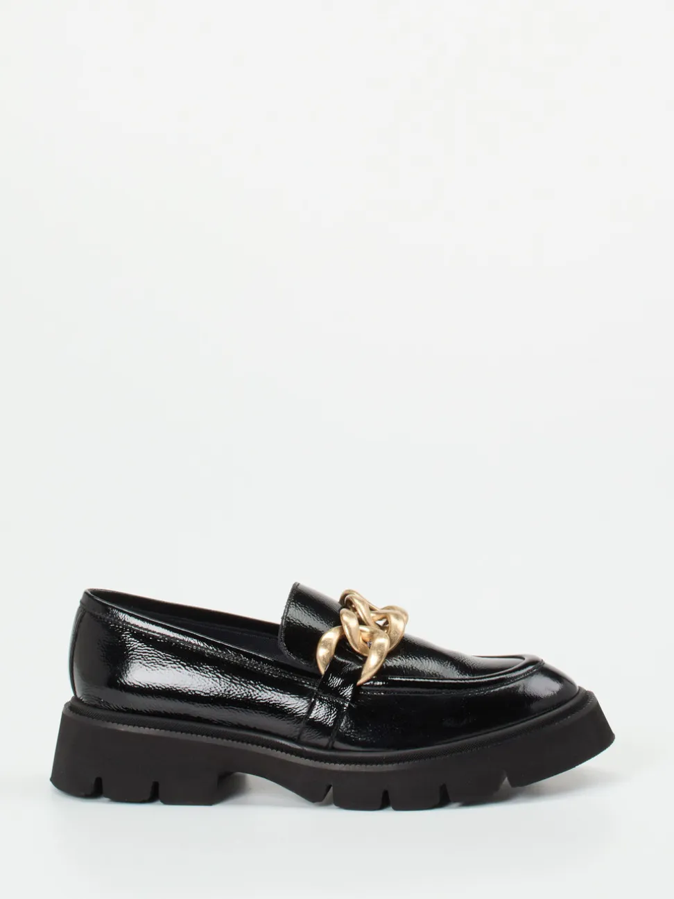 Konstantin Starke – Chunky Loafer aus Lackleder Schwarz