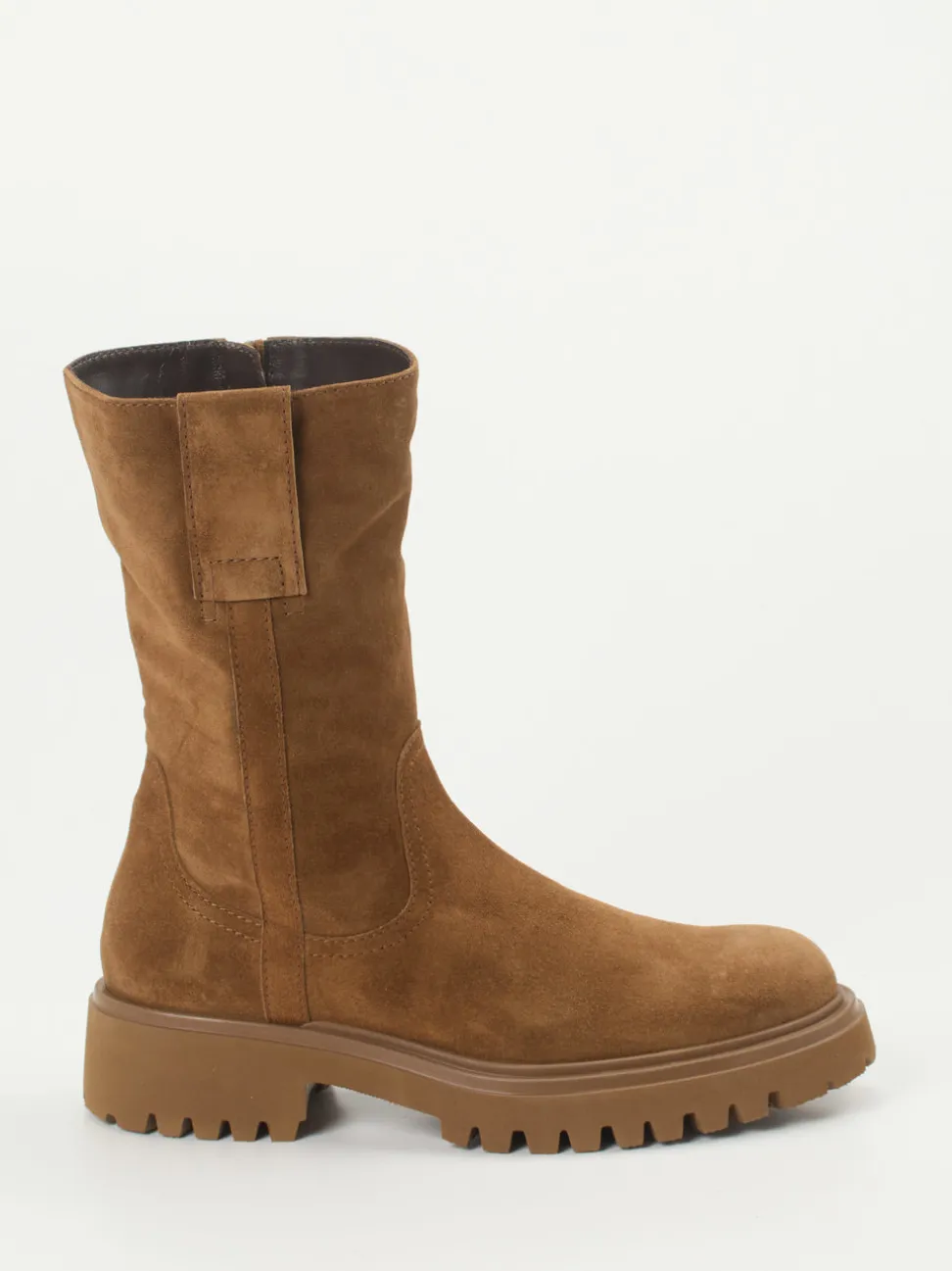 Konstantin Starke – Chunky Boots aus Veloursleder Braun