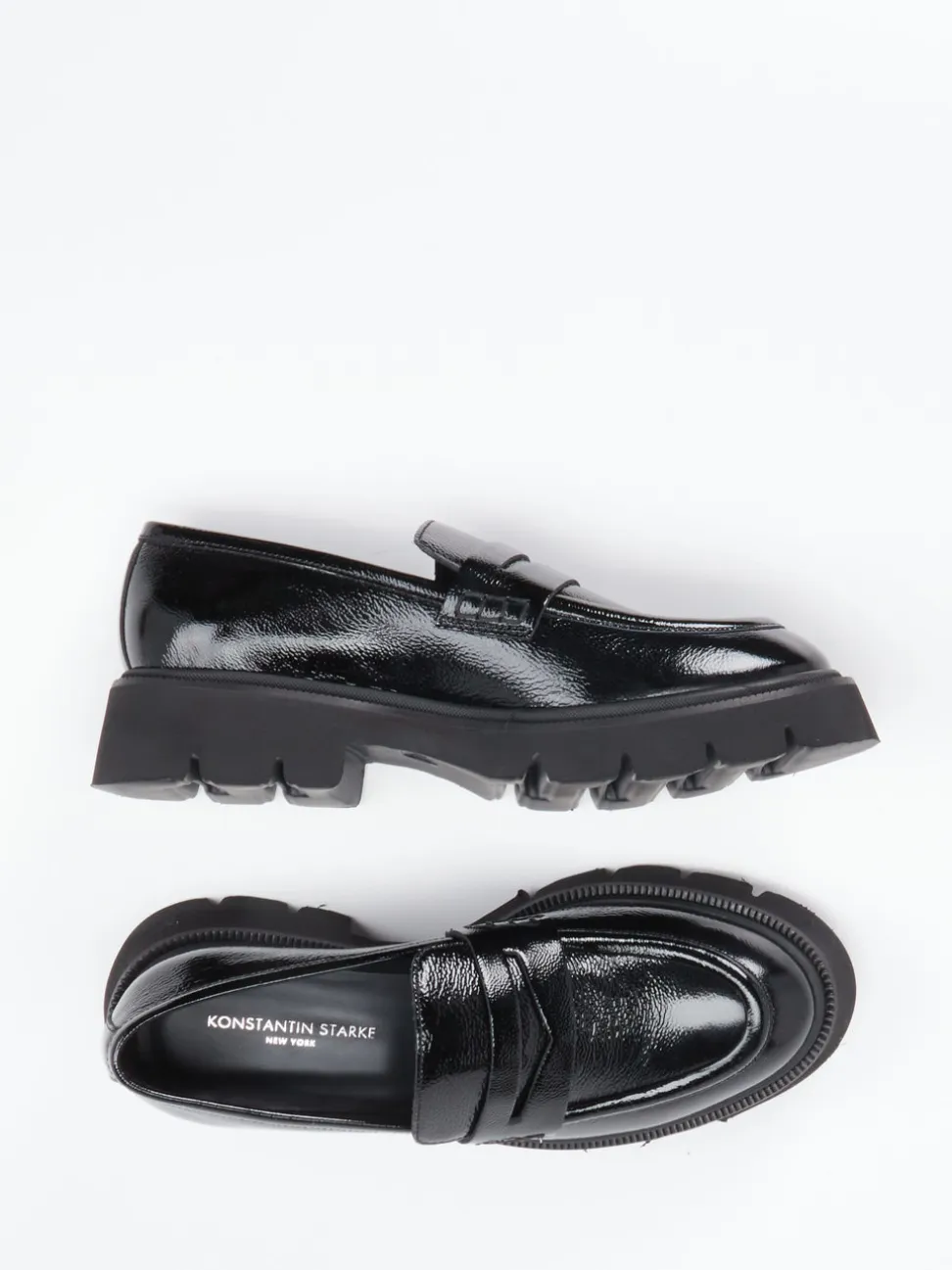 Konstantin Starke – Chunky Loafer aus Lackleder schwarz