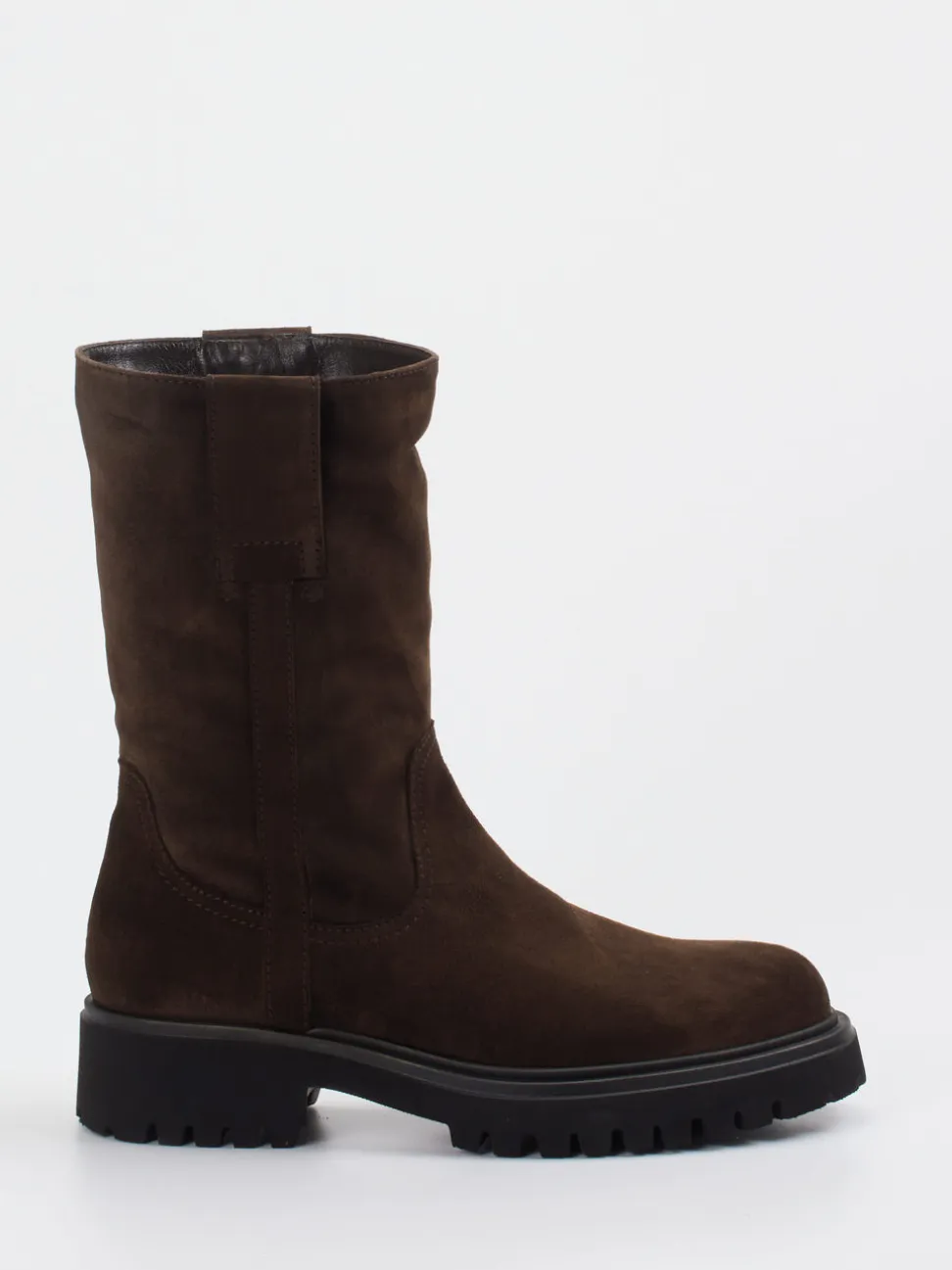Konstantin Starke – Chunky Stiefel aus Veloursleder braun