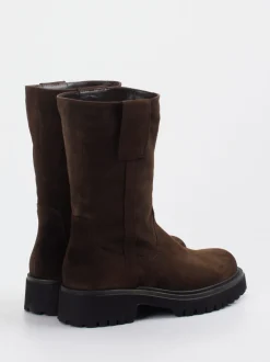 Konstantin Starke – Chunky Stiefel aus Veloursleder braun