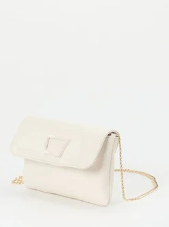 Konstantin Starke – Clutch aus Lackleder Elfenbeinweiß