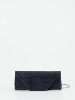 Konstantin Starke – Clutch aus Textil Dunkelblau