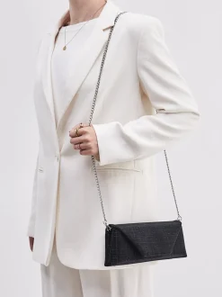 Konstantin Starke – Clutch aus Textil schwarz