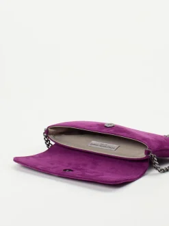 Konstantin Starke – Clutch aus Veloursleder Violett
