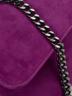 Konstantin Starke – Clutch aus Veloursleder Violett