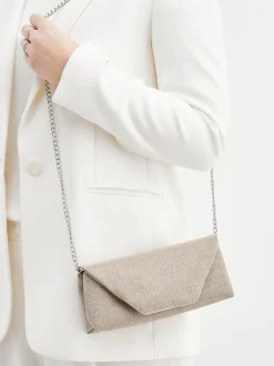 Konstantin Starke – Clutch aus Textil in Champagner