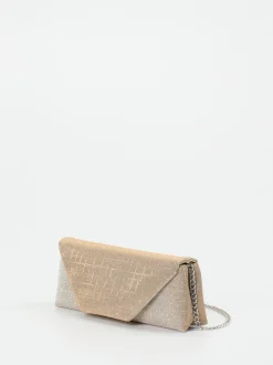 Konstantin Starke – Clutch aus Textil in Champagner