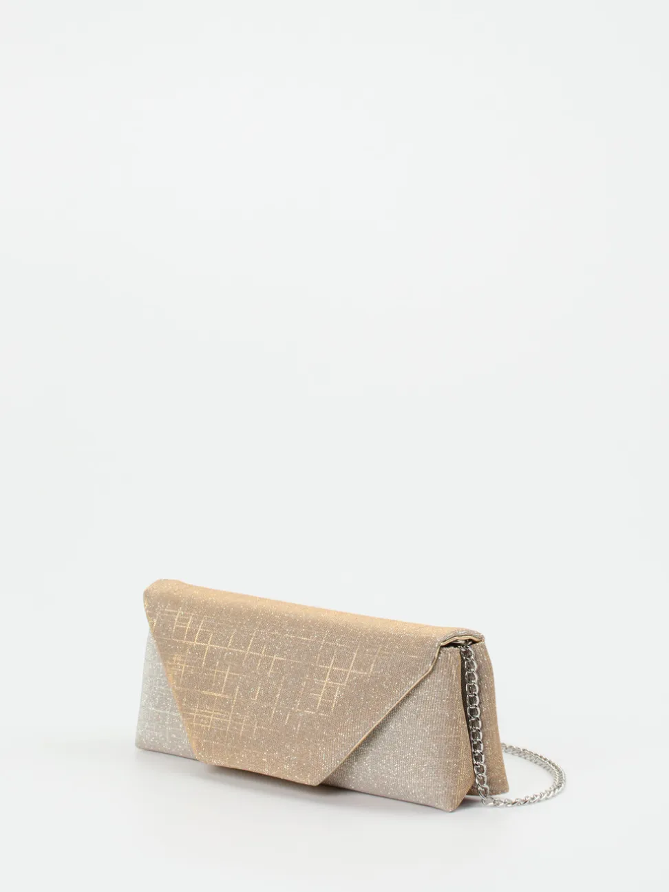 Konstantin Starke – Clutch aus Textil in Champagner