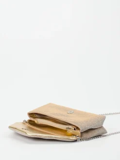 Konstantin Starke – Clutch aus Textil in Champagner