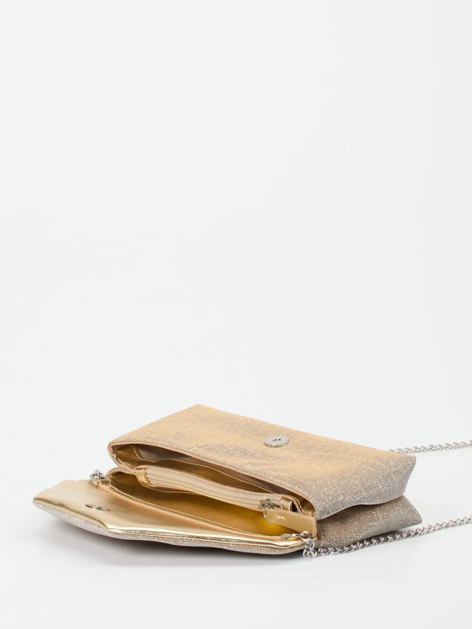 Konstantin Starke – Clutch aus Textil in Champagner