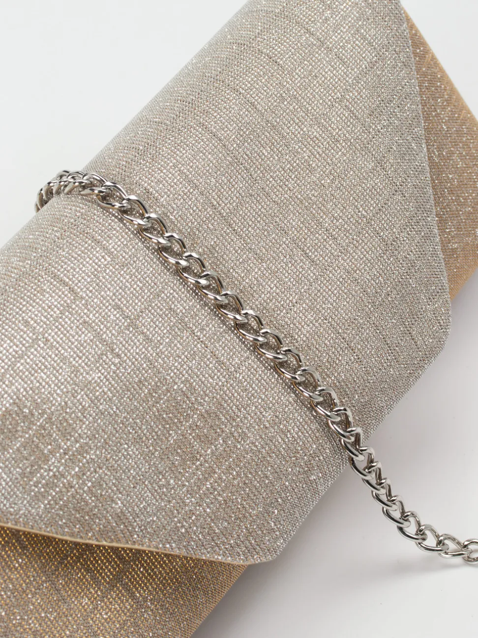 Konstantin Starke – Clutch aus Textil in Champagner