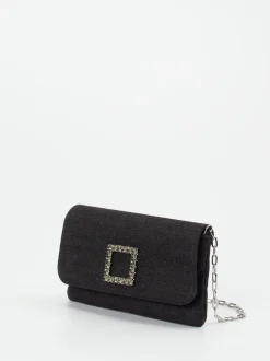 Konstantin Starke – Clutch aus Textil Schwarz