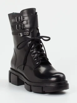 Konstantin Starke – Combat Boots aus Kalbleder schwarz