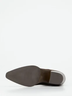 Konstantin Starke – Cowboy-Stiefelette aus Veloursleder Braun