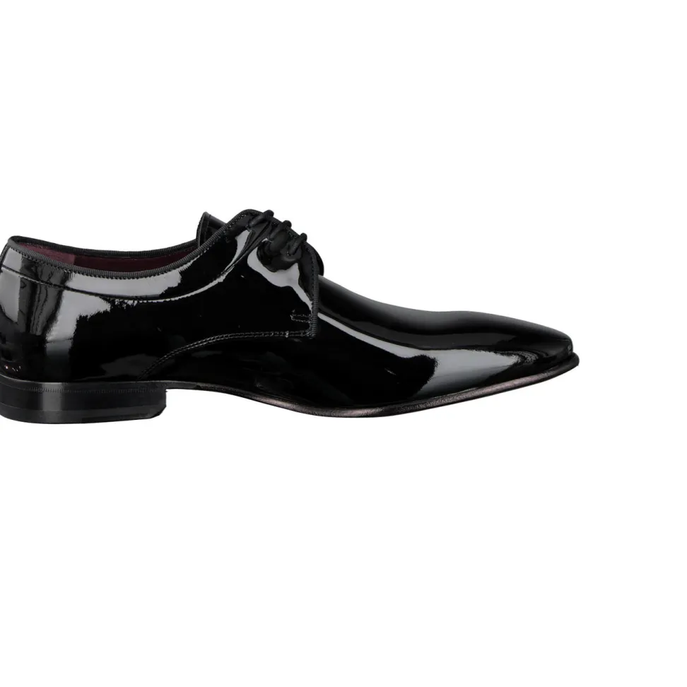 Konstantin Starke – Derby Lackschuhe aus Lackleder schwarz
