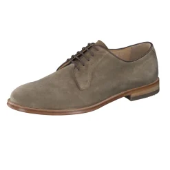 Konstantin Starke – Derby-Schuhe aus Veloursleder grün
