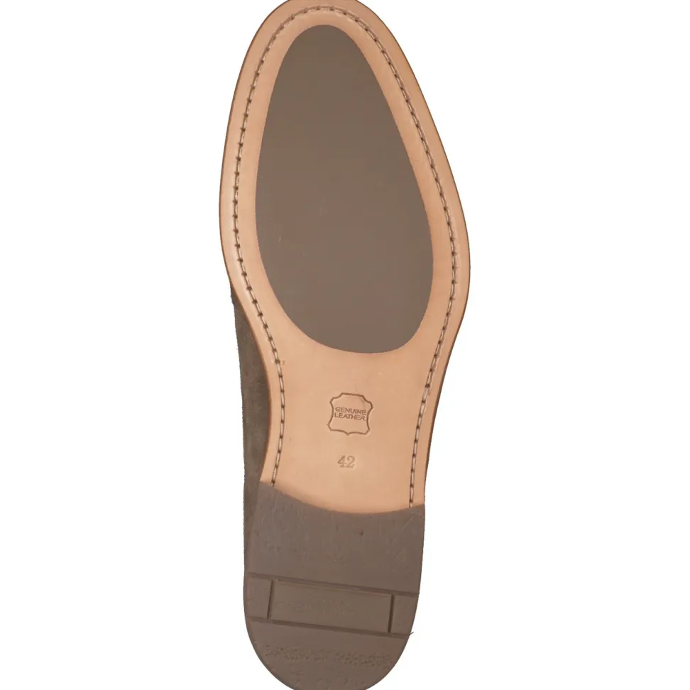 Konstantin Starke – Derby-Schuhe aus Veloursleder grün