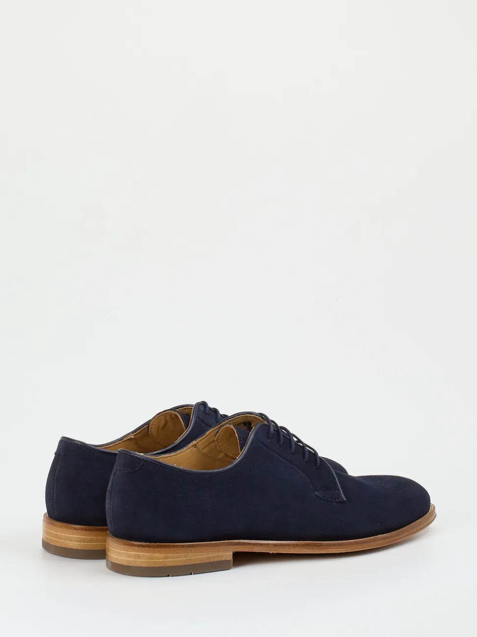 Konstantin Starke – Derby-Schnürschuh aus Veloursleder Blau