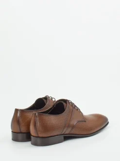Konstantin Starke – Derbyschuh aus geprägtem Leder braun